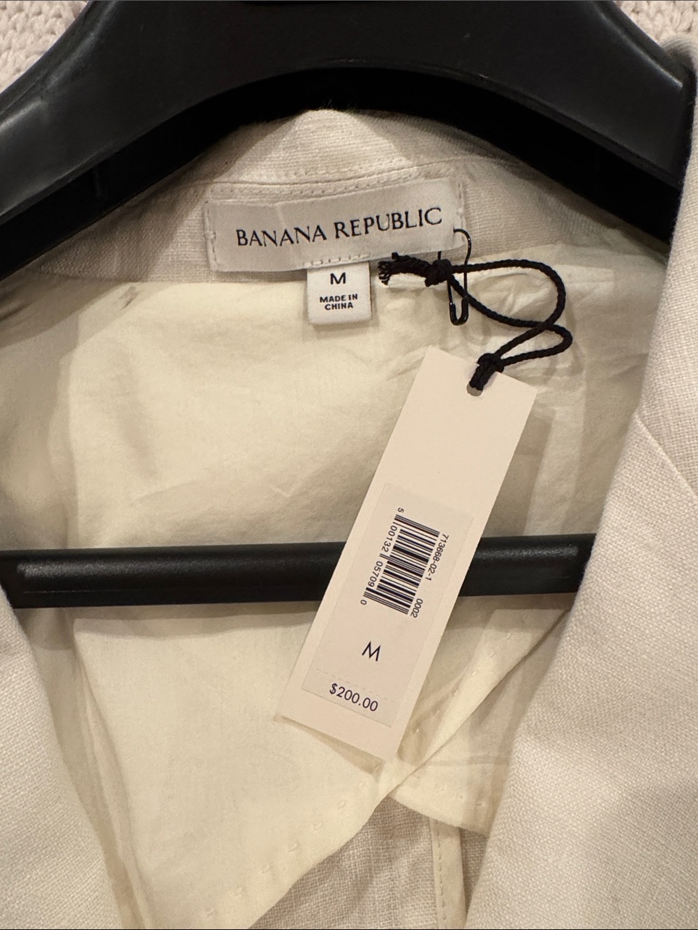 Banana Republic Relaxed Double-Breasted Linen Blazer 713668 - Picture 5 of 9